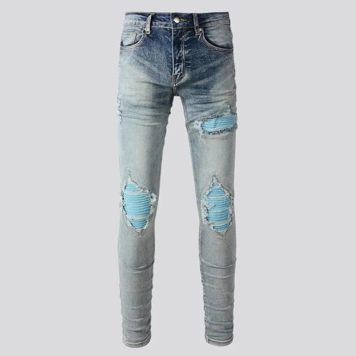 Grunge distressed jeans
 for men