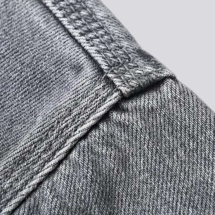 Classic faded men's jeans trucker jacket