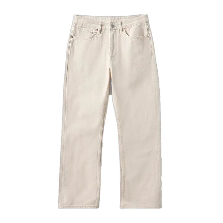 Mid Rise Casual Midweight Men's Jeans - White