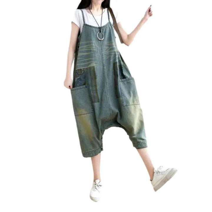 Jeans Pants Style Overall - Light Blue